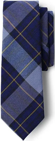 Lands' End Kids School Uniform Plaid To Be Tied Tie