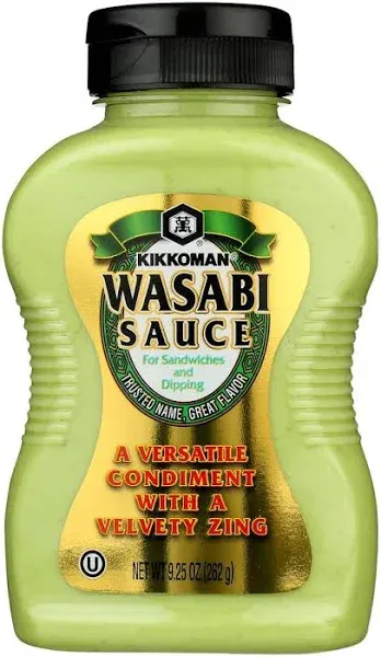 Kikkoman Wasabi Sauce - 9 9.25 oz (262 g) bottles