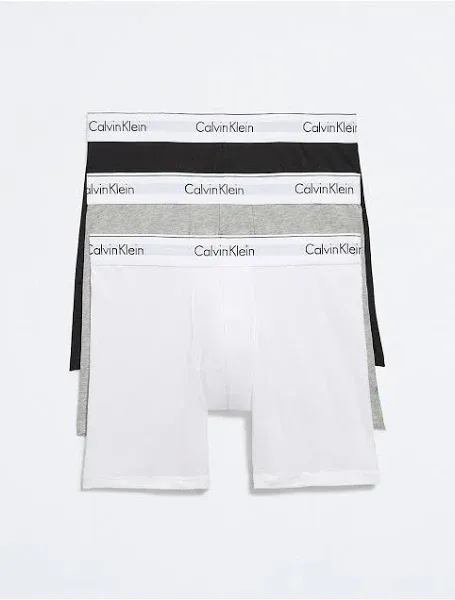 Calvin Klein Modern Cotton Strech 3-Pack Boxer Briefs, Multi, XL