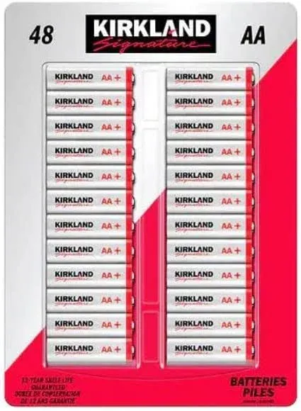 Kirkland Signature Alkaline AA Batteries 48 ct