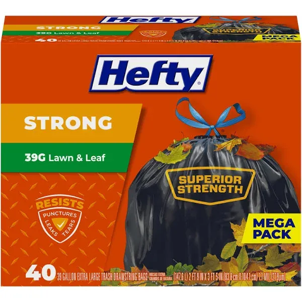 Hefty Strong Extra Large Lawn & Leaf Trash Bags