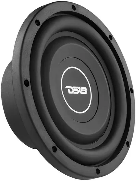 DS18 SRW8.4D 8" Shallow Car Subwoofer - 300 Watts, Dual Voice Coil, 4+4 Ohms Impedance (1 Speaker)