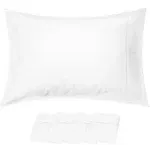 Beckham Hotel Collection Soft Brushed Microfiber Wrinkle Resistant Luxury King Pillow Case 4 Pack White