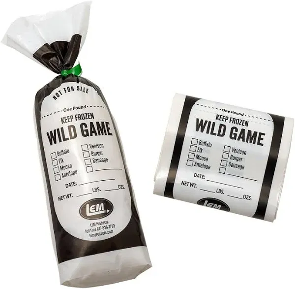 LEM 1 Ib Wild Game Poly Bag - 25 Count