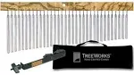 TreeWorks TRE35kit 35 Note Single Row Bar Chimes w/ Bag and Mounting Clamp