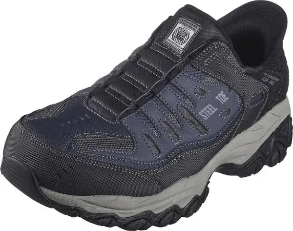 Men&#039;s Skechers Slip-ins Work Cankton Faison Sneakers Navy/Gray Medium Size 11.5