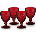 Villeroy & Boch Boston Claret, Set of 4 - Red