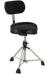 Gibraltar 9608MB Bike Seat Style Large Cordura Drum Throne with Backrest,Black,7.5(h) x 19.5(w) x 20.5(l) inches