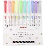 Zebra Highlighter Mild Liner 10 Colors