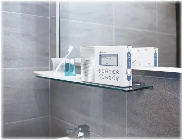 Refurbished Sangean H202 FM/AM/Bluetooth Waterproof Shower Radio