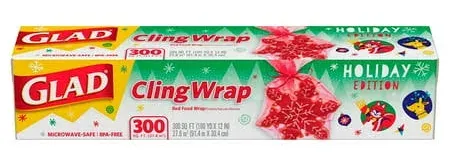 Glad Holiday ClingWrap Plastic Wrap Roll