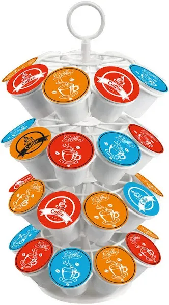 Shurffy Coffee Pod Carousel Holder Organizer