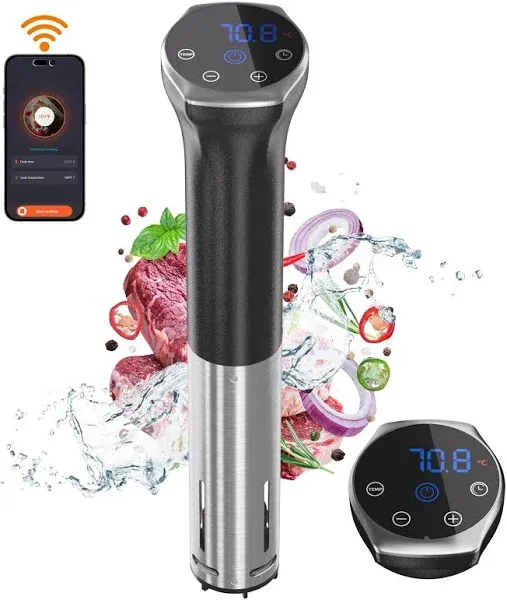 Sous Vide Machine, 1100W Upgraded WIFI Sous Vide Cooker Sous Vide WIFI Upgraded