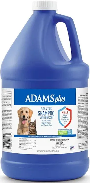 Adams Plus Flea Tick Shampoo with Precor