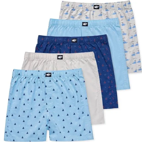 Lucky &amp; Me | Ryan Boys Woven Boxers | 100% Cotton | 5 Pack