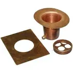 Monarch Pure Copper 3-Piece Rain Chain Installation Kit 12015