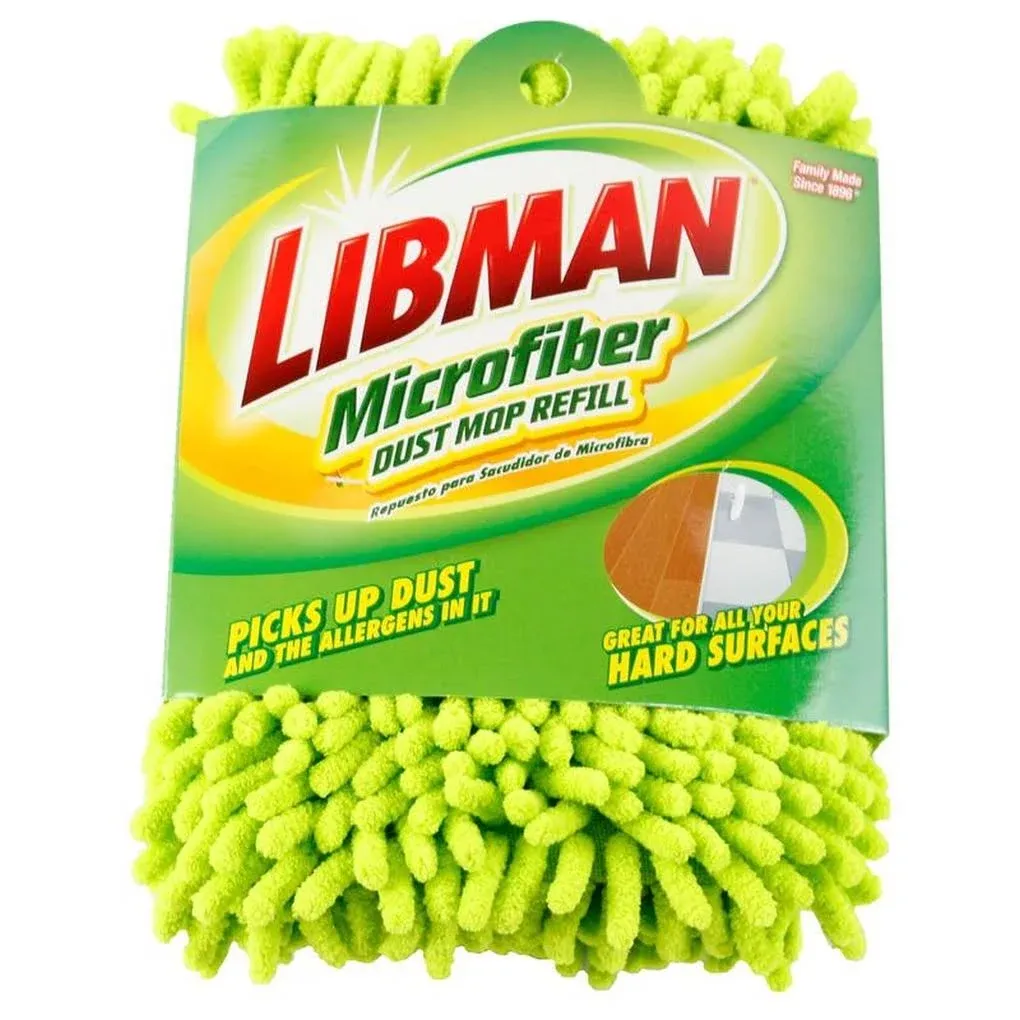 Libman Dust Mop Refill, Microfiber