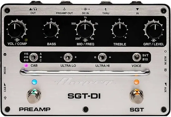 Ampeg SGT-DI Bass Preamp & di Pedal