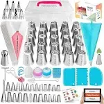 150pcs Russian Piping Tips Complete Set - Cookie,Cupcake Decorating Supplies Kit