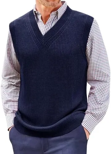 SHEIN Men Solid Sweater Vest (L)