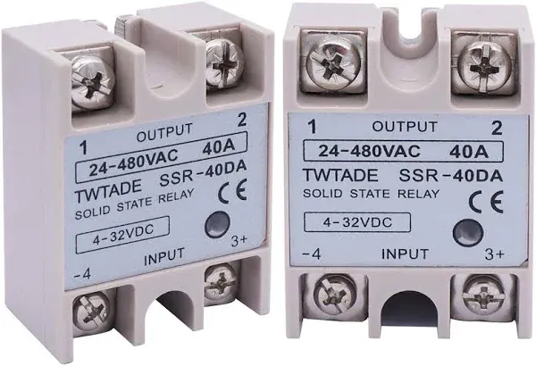 TWTADE SSR40 DA 40A DC 332V to AC 24380V SSR Single Phase Solid State