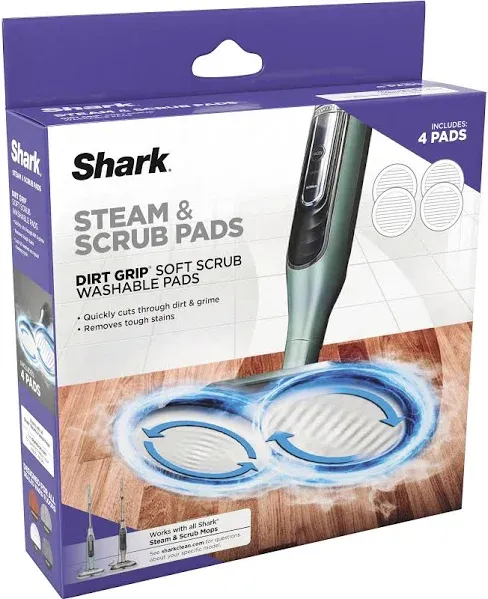 Shark® Steam & Scrub Dirt Grip® Soft Scrub & Dusting Washable Pads XKITP7000D, Compatible with S7000 Shark® Steam & Scrub