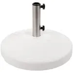 US Weight Fillable Free Standing Umbrella Base Empty White