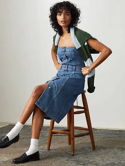 Levi's Denim Bustier Dress Women's