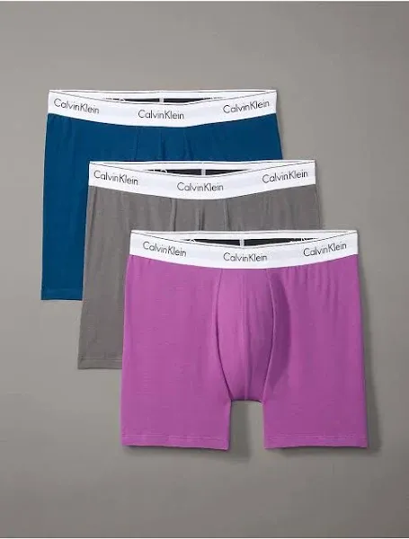 Calvin Klein Men 3 Pack Cotton Stretch Boxer Briefs Size 2XL