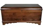 46&#034; Cedar Hope Chest with Waterfall Top – Amish Cedar Chest w/Anti-Slam Hi