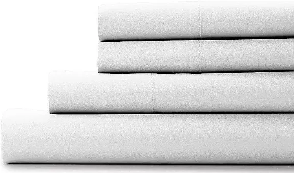 Purity Home Organic Cotton 300 Thread Count Percale Sheet Set