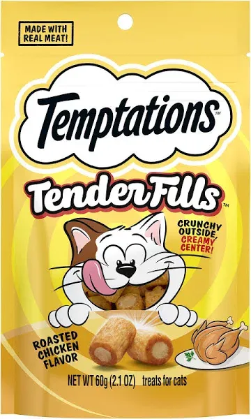 Temptations Roasted Chicken Flavor Tender Fills Cat Treats