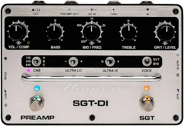 Ampeg SGT-DI Bass Preamp & di Pedal