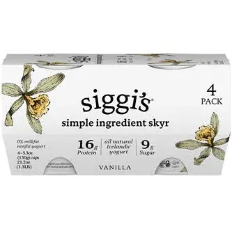 SIGGIS Non- Fat Vanilla Yogurt