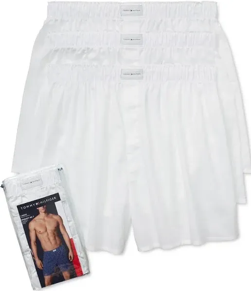 Tommy Hilfiger Men's 3-pack Cotton Classics Woven Boxers