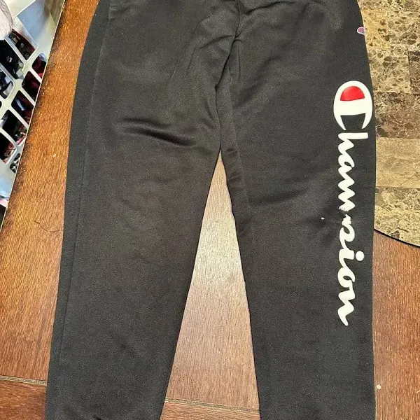 Champion Sweatpants Jogger Boys Size 4/5 Authentic Athleticwear Graphic Navy