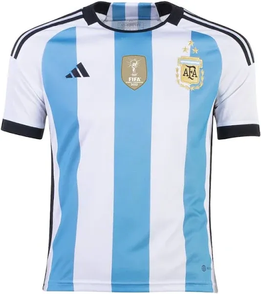 adidas Boys' adidas Youth Soccer Argentina 2022 3-star Home Jersey