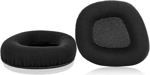 Replacement Memory Foam &amp; Mesh Fabric Ear Cushion Pads Cover for Corsair Void...