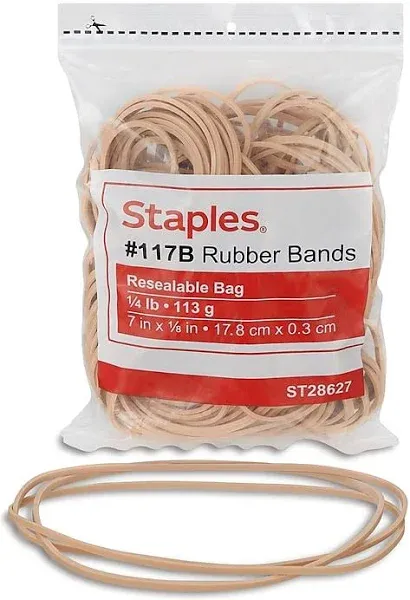 Staples Premium #117B Rubber Bands