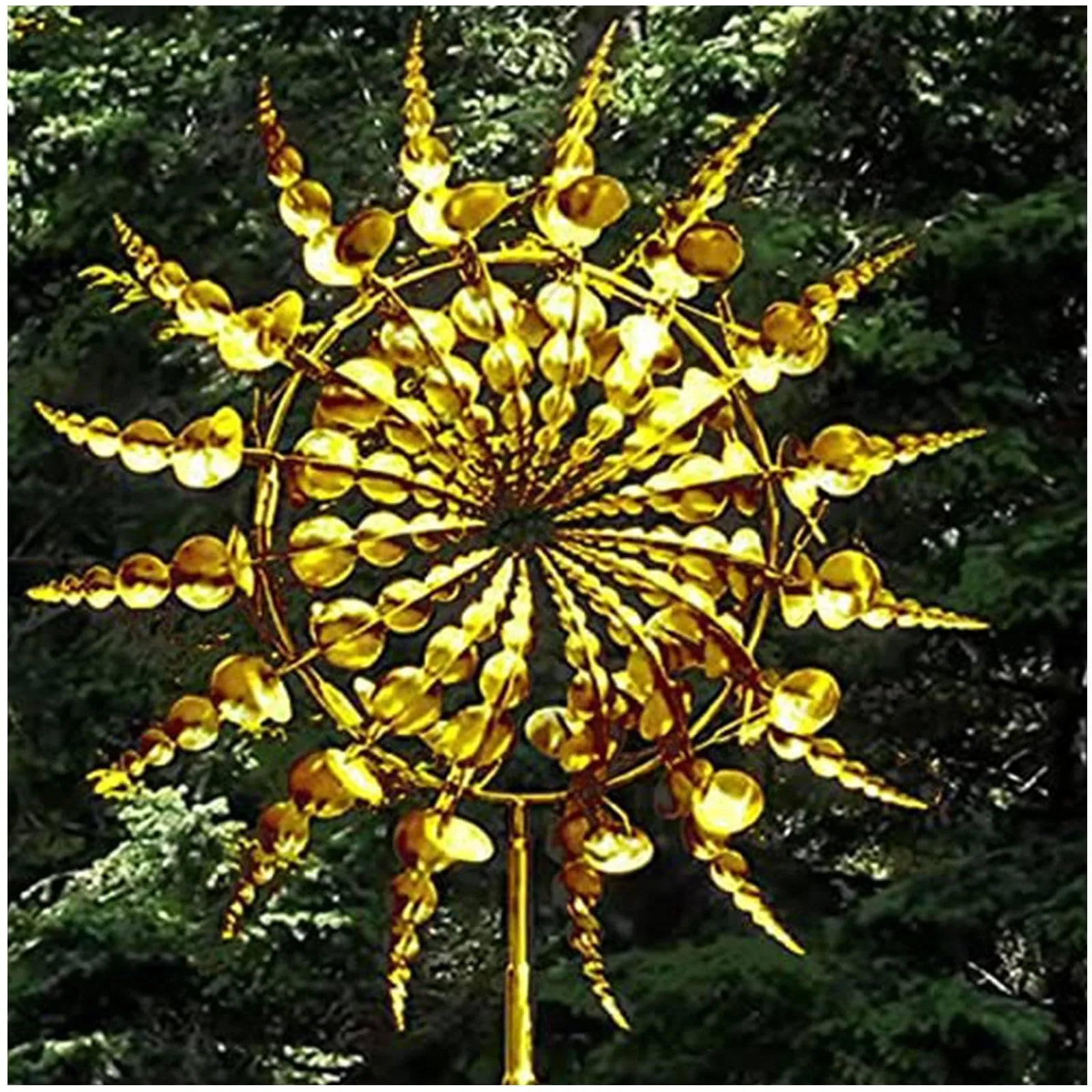 Magical Metal Garden Windmill,Kinetic Wind Spinners,Wind Sculpture for Yard 3D Outdoor Wind Kinetic Sculpture Move with The Wind - Metal Wind Spinners