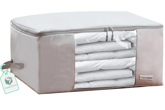 Comforter Storage Bag - Folding Organizer bag for King/Queen Comforters, Pill...