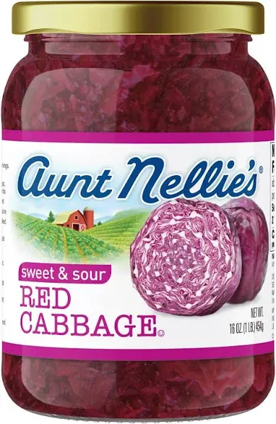 Aunt Nellie's Sweet & Sour Red Cabbage (1 lbs)