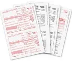 1099 MISC Forms 2024, 1099 MISC Laser Forms IRS Approved Designed for Quickbooks and Accounting Software 2024, 4 Part Tax Forms Kit, 25 Vendor Kit - Total 54 (105) Forms