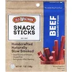 Old Wisconsin Snack Sticks, Beef Sausage - 7 oz