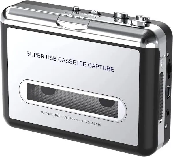 DigitNowCasset<wbr/>te Tape To CD Converter Via USB,Portable Cassette Player Captur...