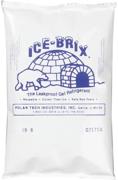 Polar Tech IB6 Ice Brix Leakproof Viscous Gel Refrigerant Poly Pack