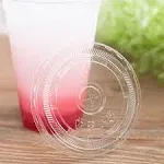 Karat C3000 95mm Diameter PET Plastic Flat Lids - 2,000 ct