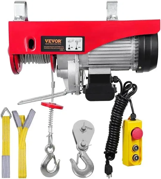 VEVOR 880 lbs Electric Hoist with 14 ft. Wired Remote Control