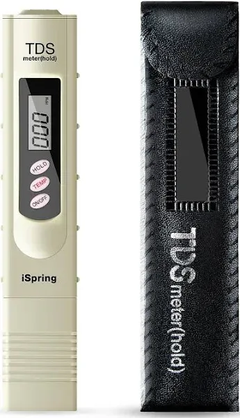 iSpring TDS 3-Button Digital Water Quality Test Meter with Temperature Test Function