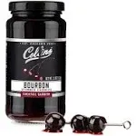 Collins Bourbon Cocktail Cherries - Drinks Garnish for Manhattan or Old Fashioned Cocktails and Desserts, Made with Award Winning Whiskey, 11 Ounce Glass Jar